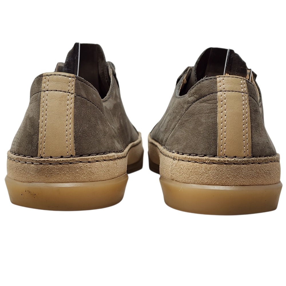 Clarks Sneakers 7.5 Women Hidi Holly Gray Suede Nubuck Leather Lace‎ Up Gum Sole - Picture 5 of 13